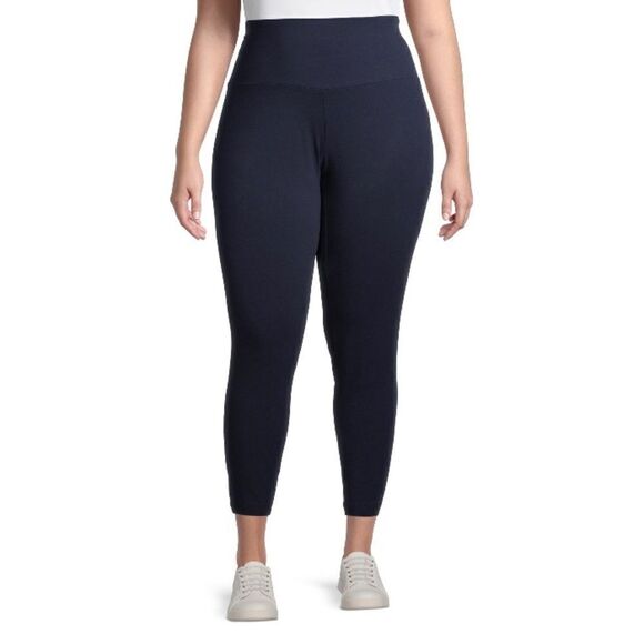 Women's Plus Size High Waist Soft Comfy Leggings Size 0X (14W) - Picture 3 of 8
